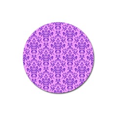 Victorian Violet Magnet 3  (round) by snowwhitegirl