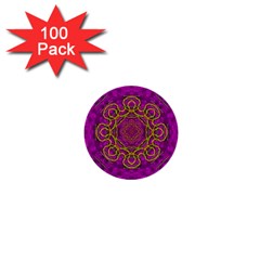 Star Of Freedom And Silent Night 1  Mini Buttons (100 Pack)  by pepitasart