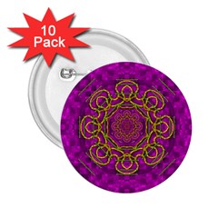 Star Of Freedom And Silent Night 2 25  Buttons (10 Pack)  by pepitasart