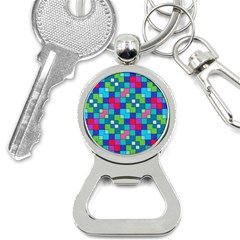 Retro Squares                                             Bottle Opener Key Chain by LalyLauraFLM