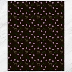Brown Deer Trees Pattern Canvas 11  X 14  by snowwhitegirl