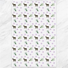 White Deer Pattern Canvas 12  X 18  by snowwhitegirl