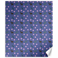 Blue Deer Pattern Canvas 20  X 24  by snowwhitegirl