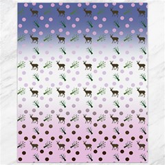 Ombre Deer Pattern Canvas 11  X 14  by snowwhitegirl