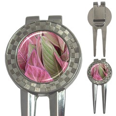 Pink Leaves 3-in-1 Golf Divots by snowwhitegirl