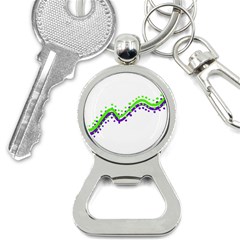 Wavy Line Design Bottle Opener Key Chains by dflcprints