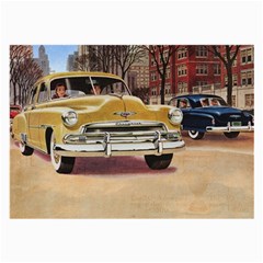 Retro Cars Large Glasses Cloth by vintage2030