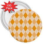 Argyle Pattern Seamless Design 3  Buttons (100 pack)  Front