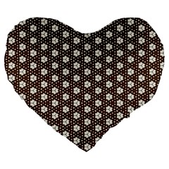 Texture Background Pattern Large 19  Premium Flano Heart Shape Cushions by Sapixe