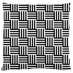Basket Black Lines Stripes White Standard Flano Cushion Case (one Side) by Sapixe