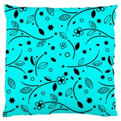 Pattern Flowers Flower Texture Standard Flano Cushion Case (one Side) by Sapixe