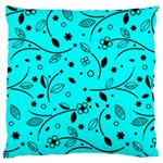 Pattern Flowers Flower Texture Standard Flano Cushion Case (One Side) Front