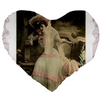 Vintage 1071148 1920 Large 19  Premium Flano Heart Shape Cushions Front