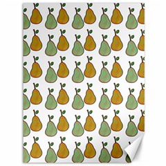 Pears White Canvas 36  X 48  by snowwhitegirl