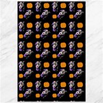 Halloween Skeleton Pumpkin Pattern Black Canvas 12  x 18  11.88 x17.36  Canvas - 1