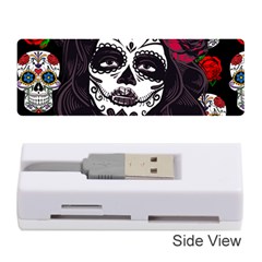 Mexican Skull Lady Memory Card Reader (stick) by snowwhitegirl