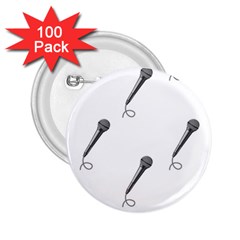Microphone Realistic Karaoke 2 25  Buttons (100 Pack)  by Simbadda