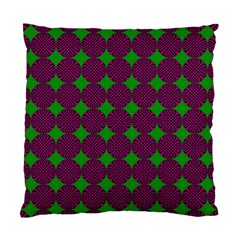Bright Mod Pink Green Circle Pattern Standard Cushion Case (two Sides) by BrightVibesDesign