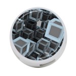 Cube Fantasy Square Shape 4-Port USB Hub (Two Sides) Front