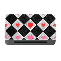 Diamonds Hearts Mosaic Pattern Memory Card Reader With Cf by Simbadda