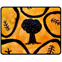 Ceramic Tree Smudge Double Sided Fleece Blanket (medium)  by DeneWestUK