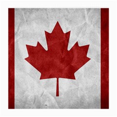 Canada Grunge Flag Medium Glasses Cloth (2-side) by Valentinaart