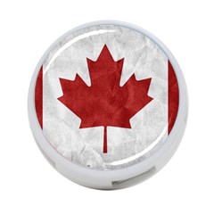 Canada Grunge Flag 4-port Usb Hub (one Side) by Valentinaart