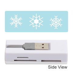 Snowflakes Winter Graphics Weather Memory Card Reader (stick) by Simbadda