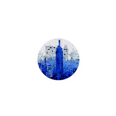 Skyline Skyscraper Abstract Points 1  Mini Buttons by Simbadda