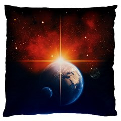 Earth Globe Planet Space Universe Standard Flano Cushion Case (two Sides) by Celenk