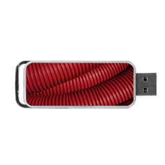 Tube Plastic Red Rip Portable Usb Flash (one Side) by Celenk