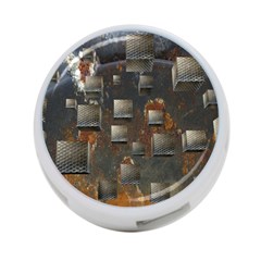 Background Metal Pattern Texture 4-port Usb Hub (two Sides) by Celenk