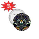 Fractal Art Artwork Design Pattern 1.75  Buttons (10 pack) Front