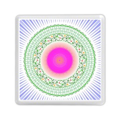 Flower Abstract Floral Memory Card Reader (square) by Simbadda