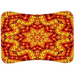 Kaleidoscope Mandala Recreation Velour Seat Head Rest Cushion by Simbadda