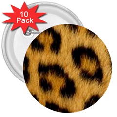 Animal Print 3 3  Buttons (10 Pack)  by NSGLOBALDESIGNS2