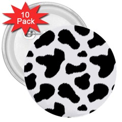 Cheetah Print 3  Buttons (10 Pack)  by NSGLOBALDESIGNS2