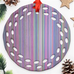 Broken Tv Screen Ornament (round Filigree) by dressshop