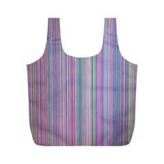 Broken Tv Screen Full Print Recycle Bag (m) by dressshop
