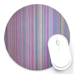 Broken Tv Screen Round Mousepads Front