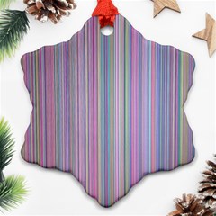 Broken Tv Screen Snowflake Ornament (two Sides) by dressshop