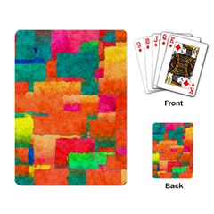 Pattern Texture Background Color Playing Cards Single Design by Nexatart
