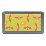 Dragonfly Sun Flower Seamlessly Memory Card Reader (Mini) Front