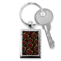 Seamless Tile Background Abstract Key Chains (rectangle)  by Sapixe