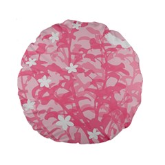 Plant Flowers Bird Spring Standard 15  Premium Round Cushions by Sapixe