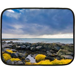 Iceland Nature Mountains Landscape Fleece Blanket (mini) by Sapixe