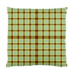 Geometric Tartan Pattern Square Standard Cushion Case (two Sides) by Sapixe