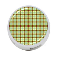 Geometric Tartan Pattern Square 4-port Usb Hub (one Side) by Sapixe