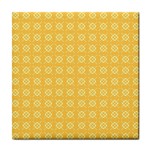 Pattern Background Texture Yellow Tile Coasters Front