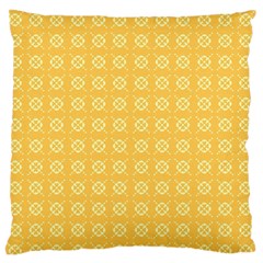 Pattern Background Texture Yellow Large Flano Cushion Case (one Side) by Sapixe